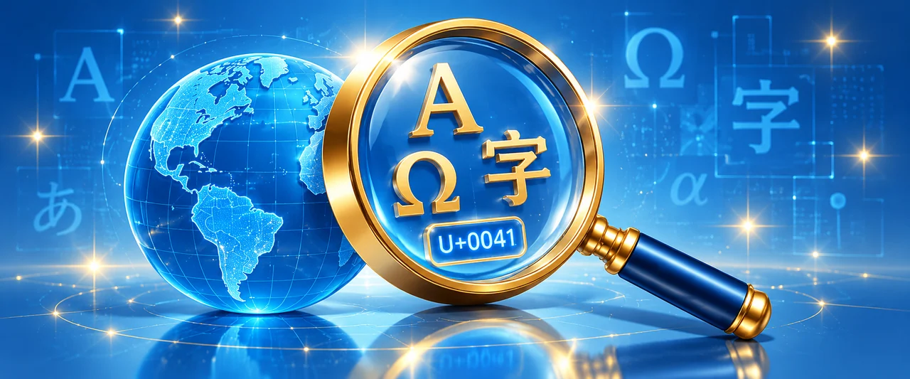 Illustration de Unicode / Code Point
