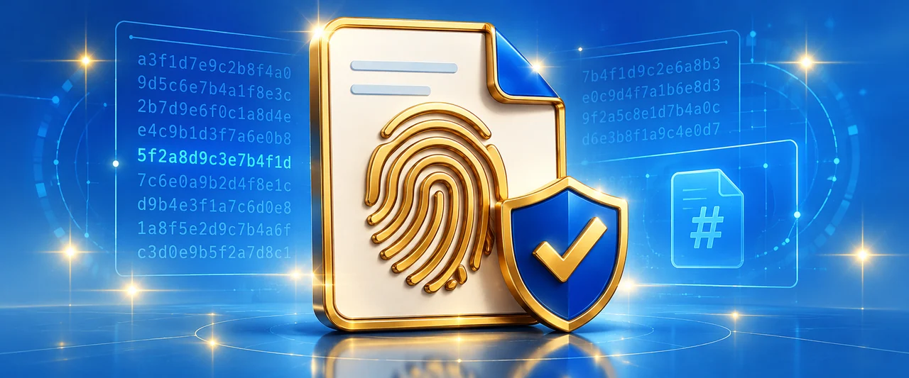 Illustration de Checksum de fichier