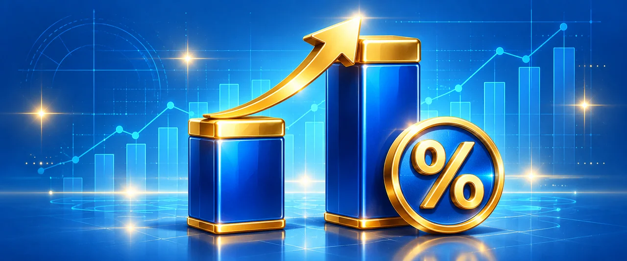 Illustration de Variation en %